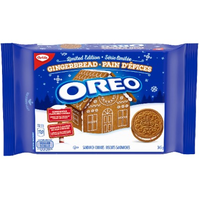 Oreo Gingerbread Holiday Sandwich Cookies, 345g