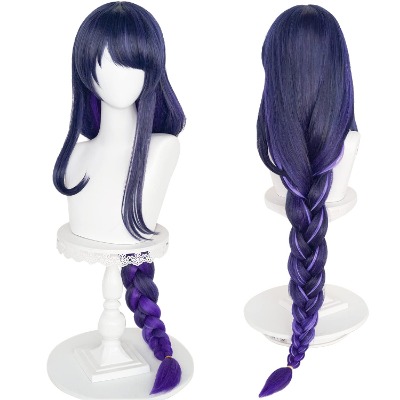 Purple Braided Wig for Raiden Shogun Cosplay