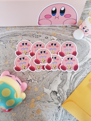 Kirby Bubble Tea Sticker | Etsy Canada
