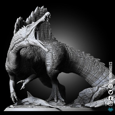 Spinosaurus Dinosaur  Premium Plant Based Resin 3D Printed | Etsy UK