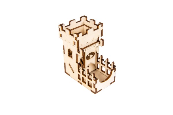 The Broken Token Tiny Dice Tower - The Keep with 10mm D6 (2)