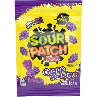 Sour Patch Kids Grape Candy 185 gr