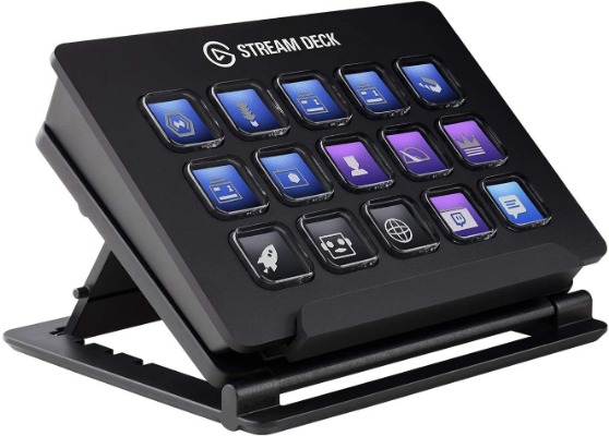Corsair Elgato Stream Deck - Live Content Creation Controller with 15 customizable LCD keys, for Windows 10 and macOS 10.11