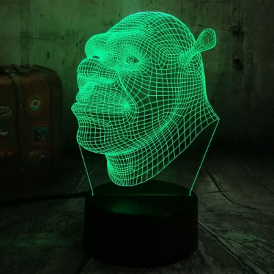 shrek 3d night light