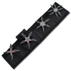 Black Throwing Star Set