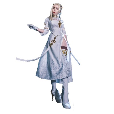 Game NieR Automata YoRHa Commander Cheongsam Cosplay Costume Cosplay Women Dress with accessory 11