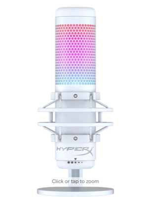 HyperX - QuadCast S Wired Multi-Pattern USB Electret Condenser Microphone