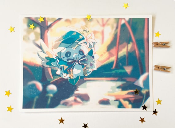 ROWLET VENTI GENSHIN Pokemon Genshin Impact Barbatos | Etsy