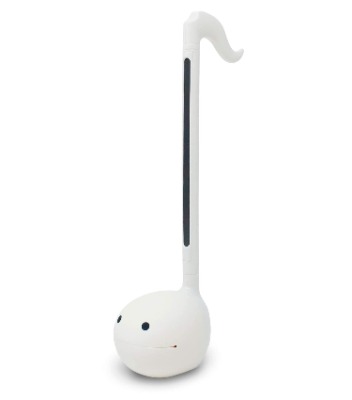 Otamatone White [w. English Manual] Portable Electronic Musical Instrument Synthesizer with Music Practice Sheet Gift for Kids and Adults Beginners
