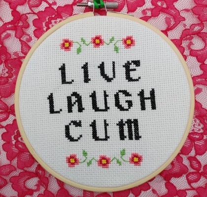 Live Laugh Cum Cross Stitch | Etsy