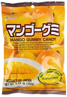 Japanese Fruit Gummy Candy from Kasugai - Mango - 102g