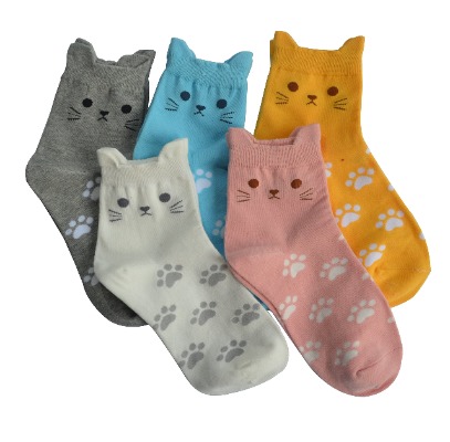 Jeasona Women's Fun Socks Cute Cat Animals Funny Funky Novelty Cotton Gifts