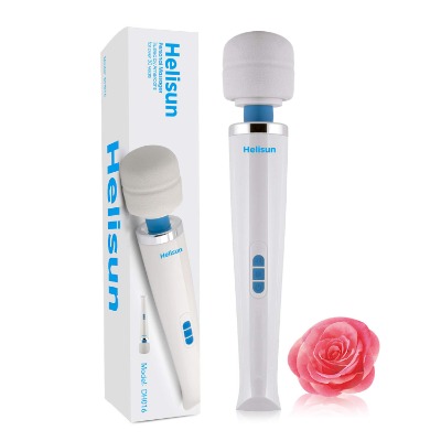 Helisun Cordless Personal Wand Massager Handheld USB Charging 8 Speeds and 20 Modes Magic Suitable for Relaxing Massages Such as Neck and Back Legs Quiet