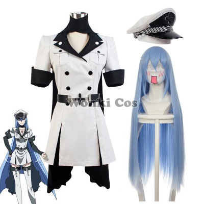 22.94US $ 15% OFF|Akame Ga TÖTEN Cosplay Esdeath Esdese Cosplay Kostüm Uniform mit Hut Lange Perücke für Frauen Party Kostüme|Anime Costumes|   - AliExpress