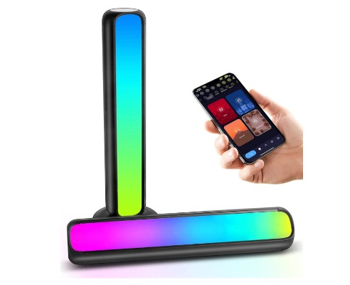 HaZR LED Smart Light Bars - WiFi RGB Color Changing Ambient Lighting TV Backlight Works with Alexa & Google Assistant,Gaming Lights with Music Sync Modes for Party,TV,PC,Gaming,Movies,Room Decoration  - 
