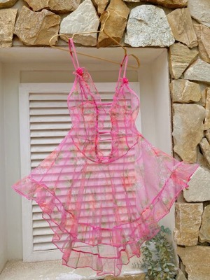 Floral Lettuce Trim Slips