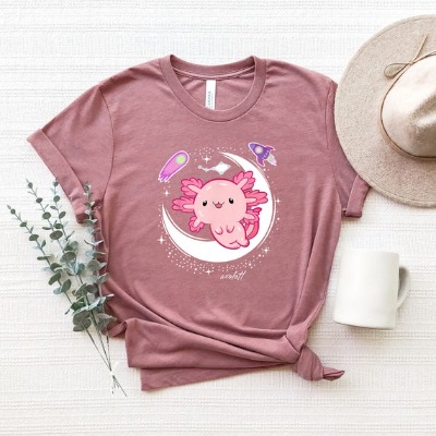 Space Axolotl Kawaii Pastel Goth Japan Anime Axolotl Lover C T | Etsy