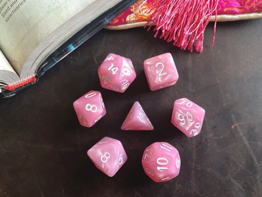 Pink Bubblegum Dnd Dice Set 4 Dungeons and Dragons Ttrpg | Etsy UK