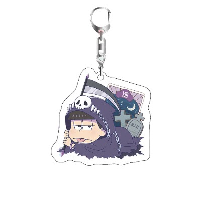 Osomatsu-san Keychain, Double-Sided Acrylic Anime Key Chain, Anime Figure Key Ring, Pendant Bag Accessories 2.4inch