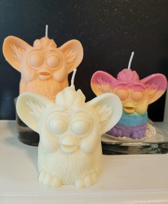 Single Color Furby Shaped Candle Scented or Unscented | Etsy