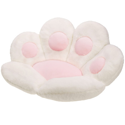 DITUCU Cat Paw Cushion Lazy Sofa Office Chair Cushion Bear Paw Warm Floor Cute Seat Pad for Dining Room Bedroom Comfort Chair for Health Building White（31.4x27.5inch）
