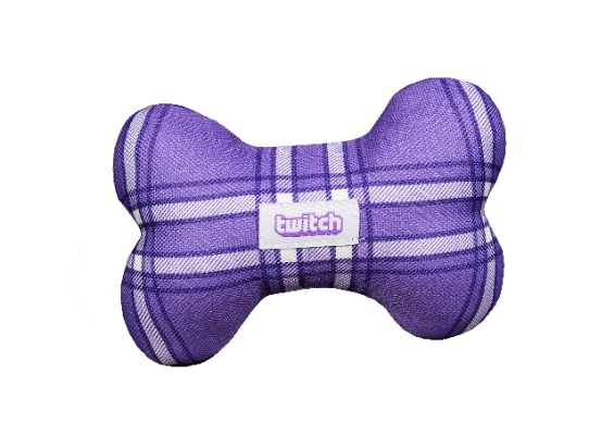 Twitch Dog Bone Chewtoy - Purple