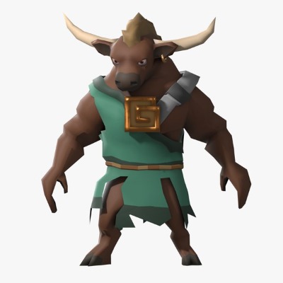 3D model Lowpoly Minotaur Character - TurboSquid 1724303