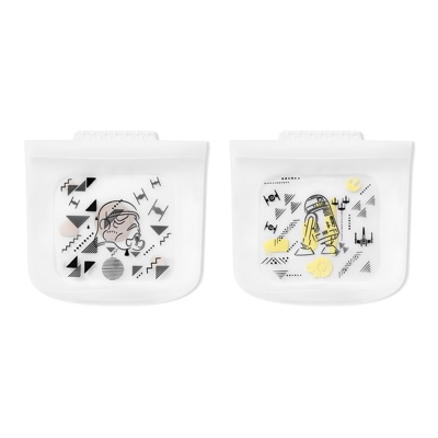 Star Wars™ Sandwich Size Silicone Storage Bag, 2-pack