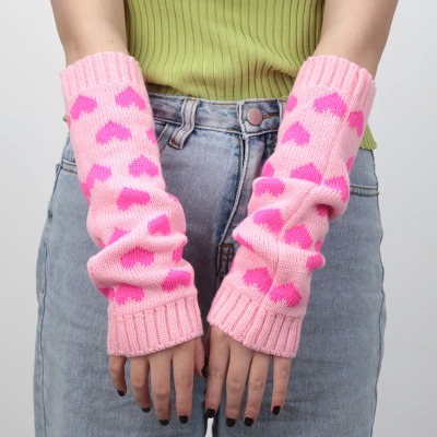 Arm Warmer Heart Crochet