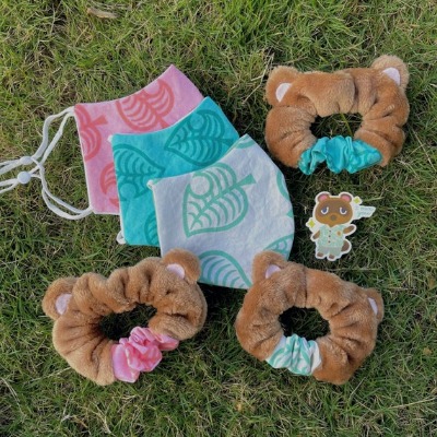 AC Face Mask Scrunchie or Sticker  100% Cotton  Reversible | Etsy