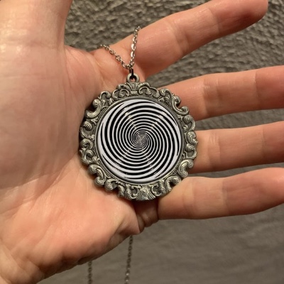 Hypnotic Spinning Pendant | Etsy