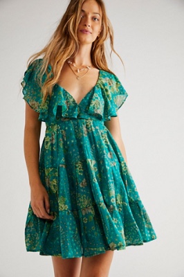 Undone Printed Mini Dress