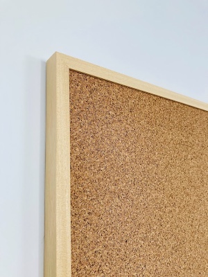 Framed Cork Pin Board  Natural Solid Wood Frame  Large Cork | Etsy UK