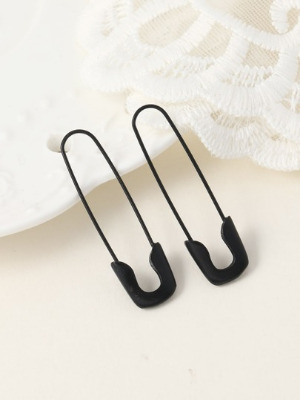 Safety Pin Design Earrings