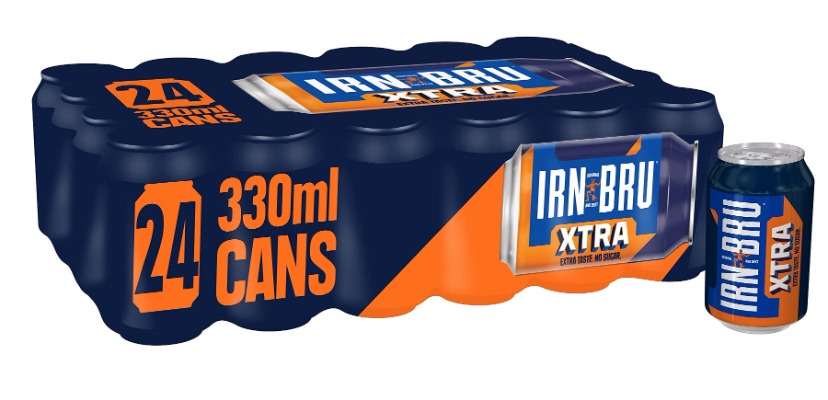 IRN-BRU Xtra No Sugar Cans, 24 x 330ml