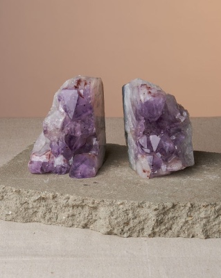 Amethyst Bookends | Etsy