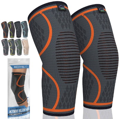 MODVEL 2 Pack Knee Brace | Knee Compression Sleeve for Men & Women | Knee Support for Running | Medical Grade Knee Pads for Meniscus Tear, ACL, Arthritis, Joint Pain Relief.