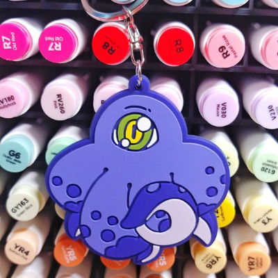 Tentacle Monster One Eye 3 Rubber Keychain | Etsy