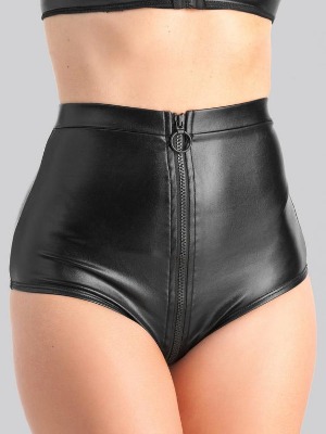 Lovehoney Fierce Wet Look High-Waisted Knickers