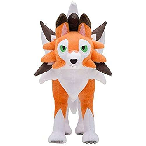 D-Khaleesi Lycanroc (Dusk Form) Figure Animal Toys Plush Doll 10 inches Xmas Gift