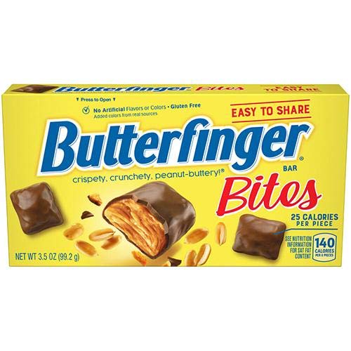 Butterfinger Bites Theater Box 3.5 OZ - Easy to Share - Imported from US