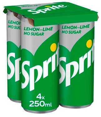 Sprite Sprite Uten Sukker 4 x 0,25l