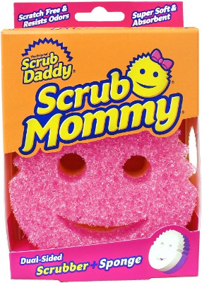 Scrub Daddy SMPK Mommy Anti-Rayures Éponge à Récurer Double Face Rose