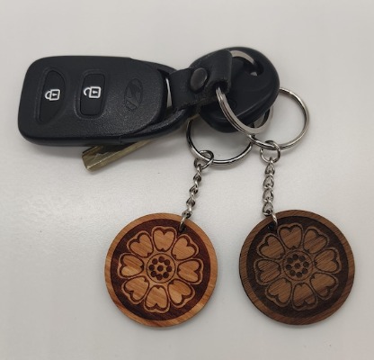 White Lotus - Pai Sho Key Chain | Etsy