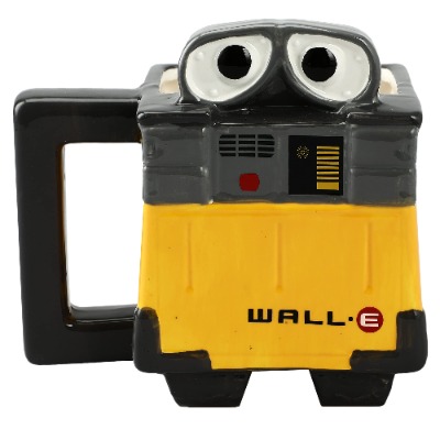 Wall-E and Eve 2 PC 20 OZ. Sculpted Ceramic Mug Set