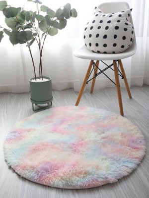 Tie Dye Pattern Round Carpet