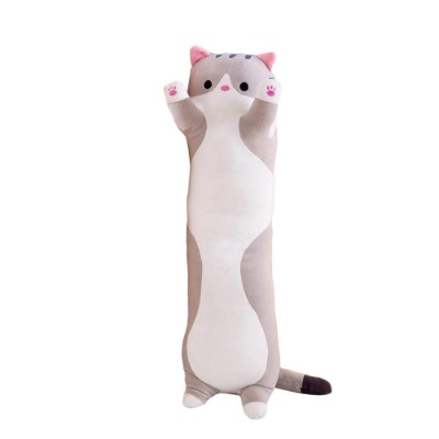 Long Cat Plush, Plus Doll Toy Cat, Cute Cartoon Cat Shaped Plush Toy Sleeping Long Throw Pillow Decorative Gift
