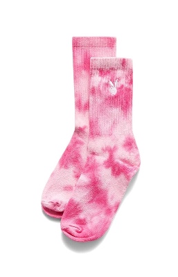 Playboy Women's By PacSun Black Tie Dye Socks