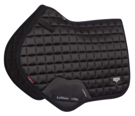LeMieux Loire Classic Satin Close Contact Square Black Saddle Pad