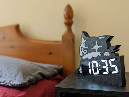 Morgana Persona 5 Digital Clock  Tabletop Desk Desktop Time | Etsy